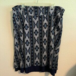 Blue Reversible Skirt Size XL
